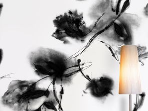 中式水墨花卉墻紙設(shè)計 傳統(tǒng)藝術(shù)的現(xiàn)代詮釋