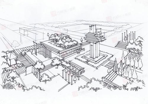 空間線稿與景觀效果圖繪畫步驟分享 從美術(shù)圖案設(shè)計(jì)到完整視覺呈現(xiàn)